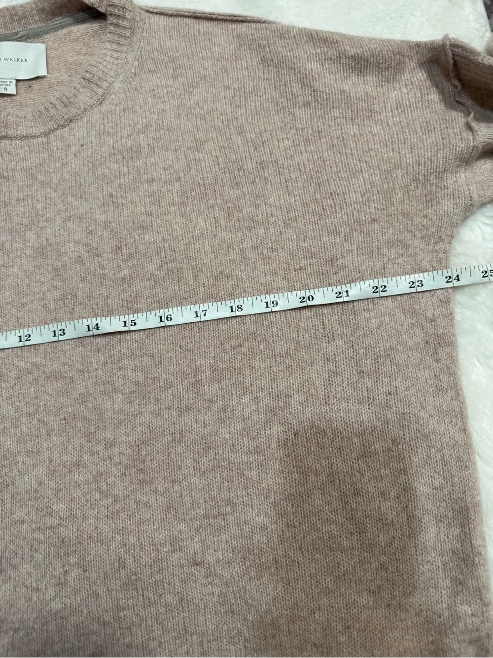 BROCHO WALKER Women's Crewneck Sweater 88% Wool and 12% cashmere - Picture 4 of 5